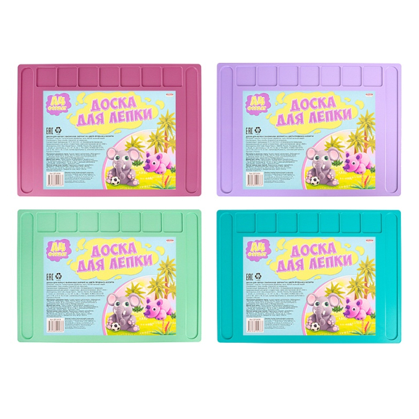 Доска для лепки Проф Пресс "Цвета Прованса" А4, пластик, ассорти ДЛ-0436