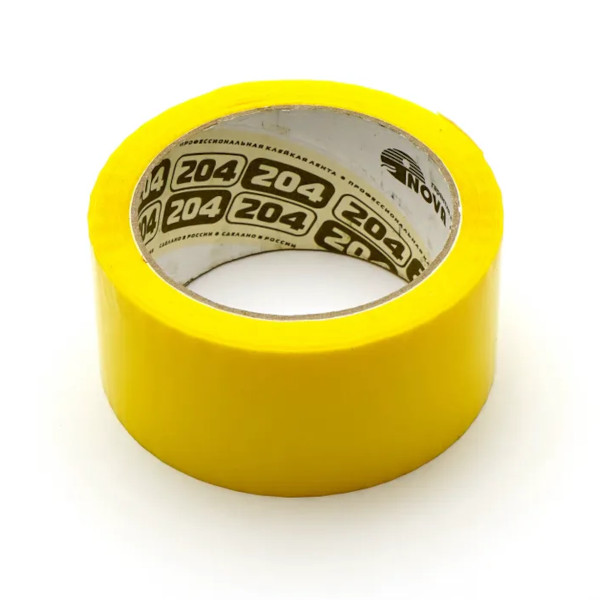 Клейкая лента (скотч) 48мм*66м, 45мкм, желтая 0120-4380/0120-438Х Нова Ролл
