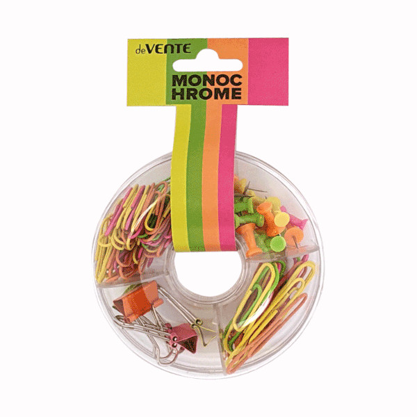 Набор мелкоофисных принадлежностей deVENTE "MonoChrome" пластик. коробка 4133001