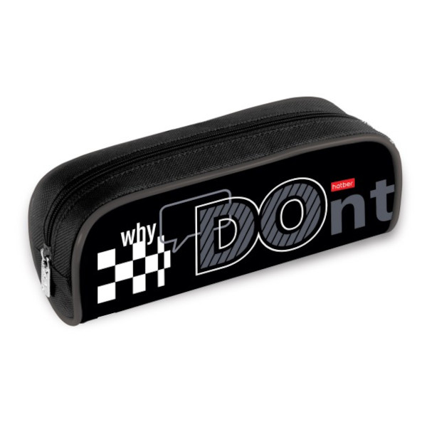 Пенал-косметичка 1 отд., 21*8*4см "Don`t" без напол., полиэстер Npk_65225 Hatber