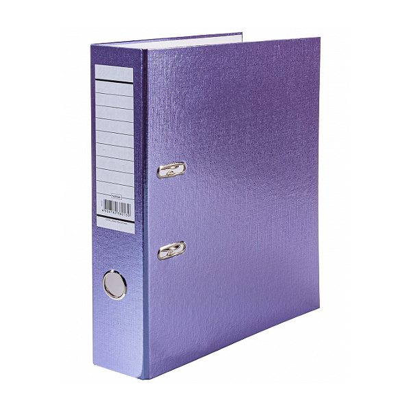 Файл А4, 70мм, картон/бумвинил, фиолетовый "Metallic" 70ПР4_03420 Hatber