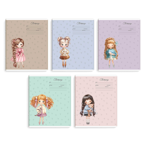 Тетрадь 18л А5 клетка "Notes" картон, ассорти N4744 Be Smart