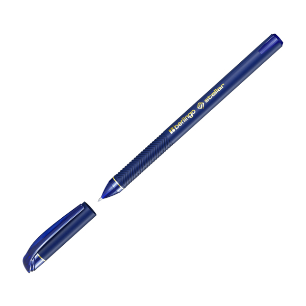 Ручка гелевая 0,5мм, синий, синий корп. "Stellar Gel" CGp_05021 Berlingo