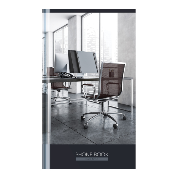 Телефонная книга А5 80л OfficeSpace "Офис. Open space" тв.обл., 7БЦ, с высечкой Тк80т_55497