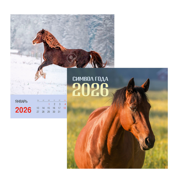 Календарь настен. перек. 2026г "Символ года. 1" 32*32см, гребень КПКС2601 Listoff
