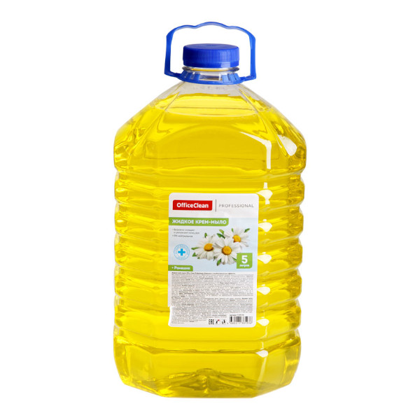 Мыло жидкое 5л OfficeClean "Professional. Ромашка" бутылка, антибакт. 319534