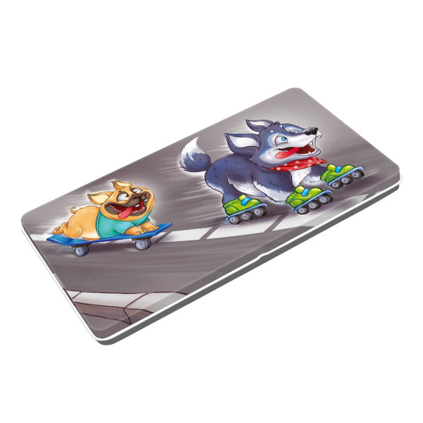 Пенал-футляр метал. 1 отд., 18,3*10*1,4см "Спортсобаки" без напол. 62061 Феникс+