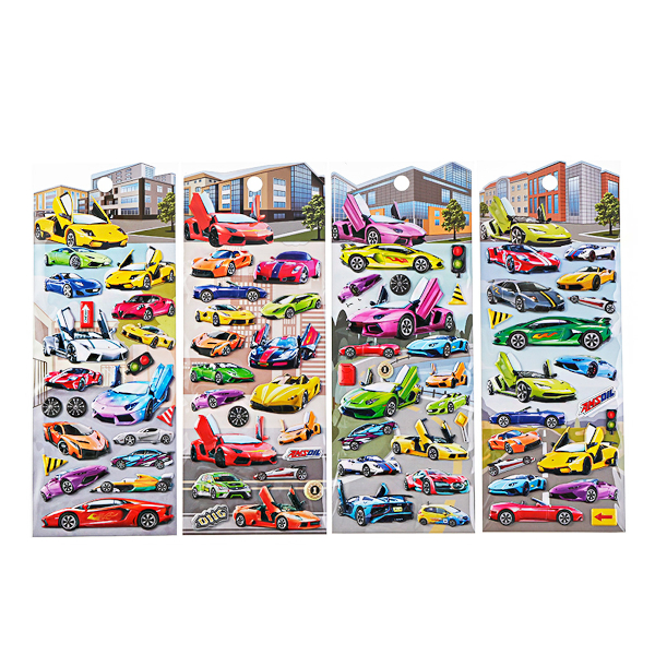 Наклейки декоративные "Ушастик" 10,3*23,8см, ассорти  M-20631 MAZARI ТМ