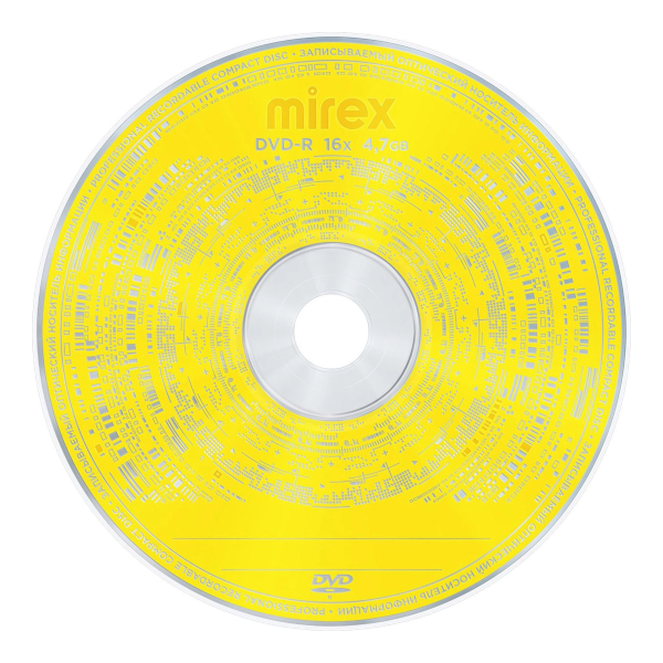 Диск DVD-R 4,7Gb 16-x Mirex (1шт) UL130003A1T