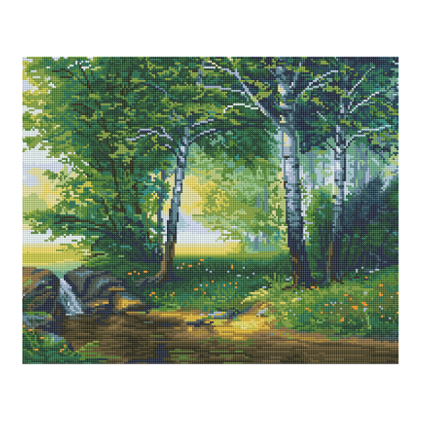 Алмазная мозаика Три Совы 40*50см "Березовая роща" АМ4050_47555