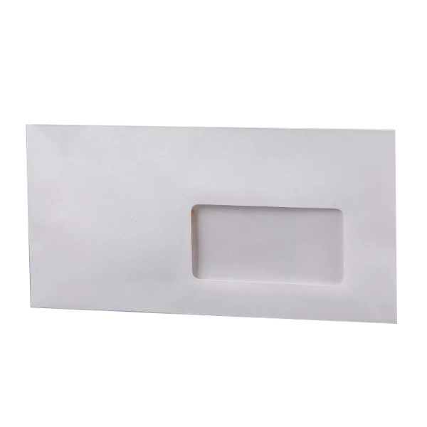 Конверт Е65 110*220мм прав.окно, без запечатки, стрип  41391 РПФ