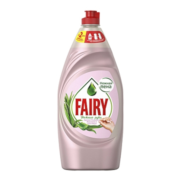 Жидкость для посуды 900мл Fairy "Нежные руки. Розовый жасмин и Алоэ Вера" 129132