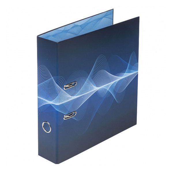 Папка-регистратор А4, 70мм, картон/лам.бум, рисунок "Офис" ПР4_078924 Hatber