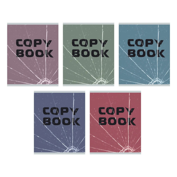 Тетрадь 96л А5 линейка "School copybook" картон, ассорти ТЛ2Л967752 Listoff