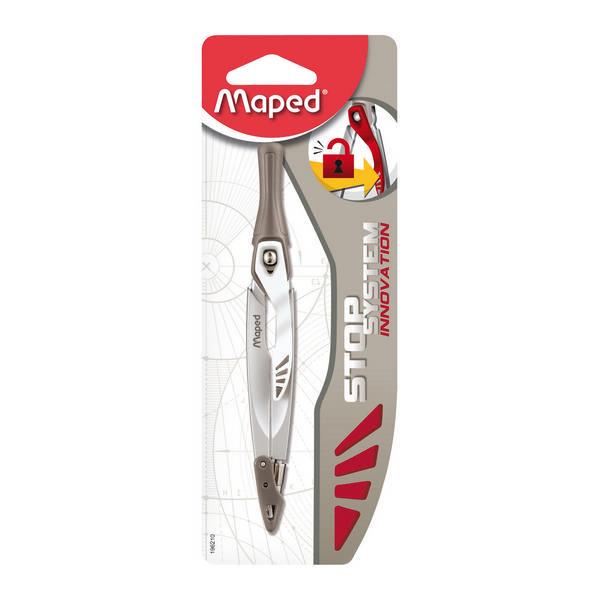 Циркуль Maped "Stop System Innovation" 140мм, металл, блистер, бежевый 196210