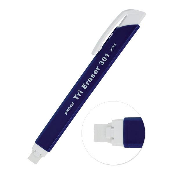 Ластик выдвижной Penac "Tri Eraser" треуг. 13,5*18,5*125мм, пластик, оранжевый ET0403-13