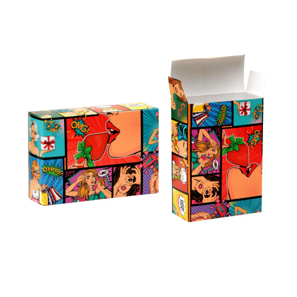 Коробка подарочная складная "Pop-art 1" 16*23*7,5см, картон, с рисунком 6830792
