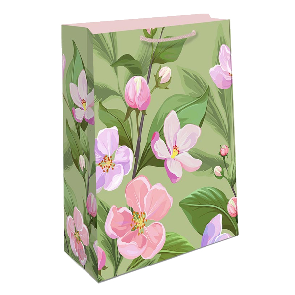 Пакет бумажный 14,5*11,5*6,5см "Яблоневый цвет" 0191.761 Арт Дизайн