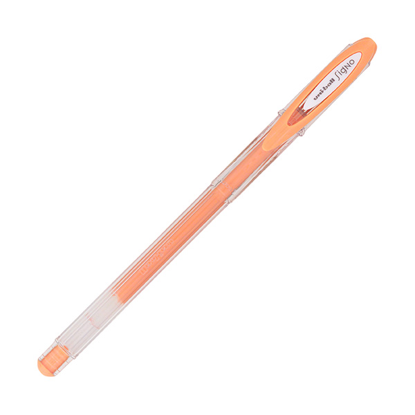 Ручка гелевая 0,7мм, оранжевый, прозрач. корп. "Signo" UM-120AC UNI