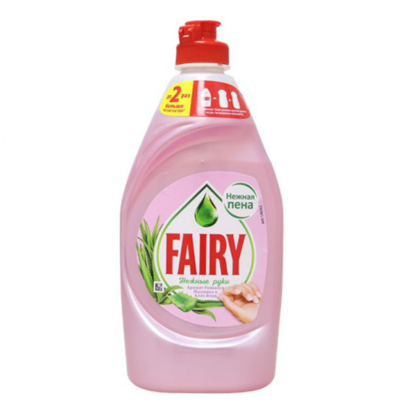 Жидкость для посуды 450мл Fairy "Нежные руки. Розовый жасмин и Алоэ Вера" 122135