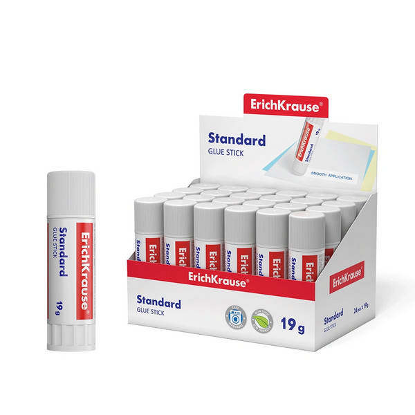 Клей-карандаш 19г, ПВП "Standard" EК48032 Erich Krause