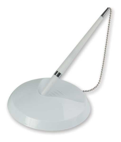 Ручка шар на липучке Beifa синий, корпус белый, 0,7мм КР1009