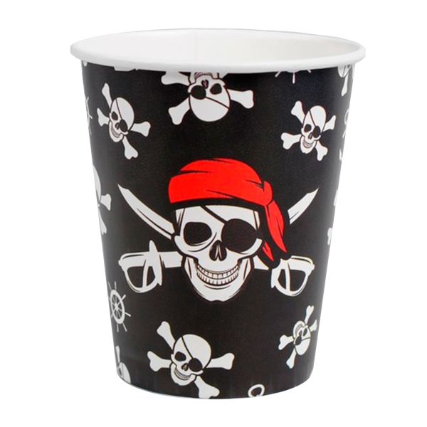 Стакан бумажный 250мл "Пират" (1шт) 4817879 Страна Карнавалия