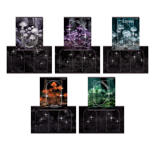 Тетрадь 48л А5 клетка "Драгоценные цветы" картон, ассорти ТКФ489296 Listoff