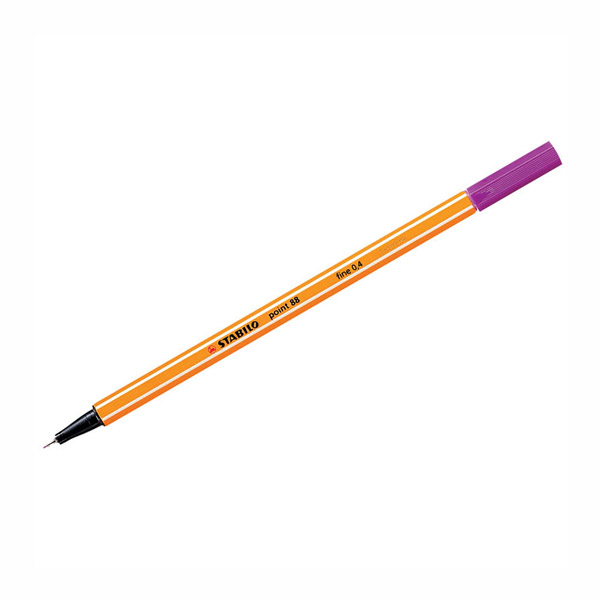 Ручка капиллярная Stabilo "Point 88" сиреневая, 0,4мм 88/58
