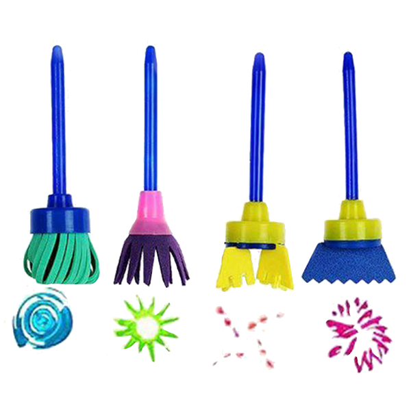 Набор кистей EVA 4шт (фигурные) M-9950 MAZARI ТМ