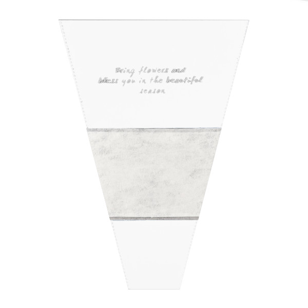 Пакет полиэтиленовый конус 26+7*37см "Для цветов" белый 10155956 Upak land