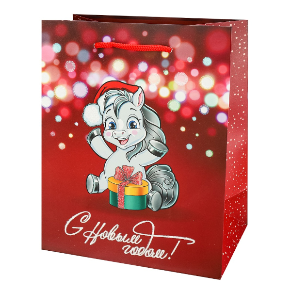 Пакет бумажный 23*18*10см "Пони с подарком" ППК-2422 Dream cards