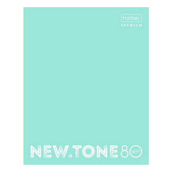 Тетрадь 80л А5 клетка "NEWtone Pastel Мята" картон, мятный 80Т5лA1_05039  Hatber 