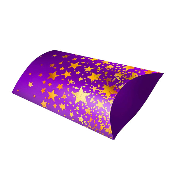 Коробка подарочная складная "Звёзды" 22*13*5см, фиолетовая 0710.019 Арт Дизайн