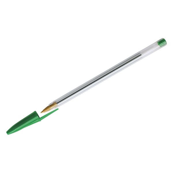 Ручка шар. 0,7мм, зеленый, прозрач. корп. BPg_15935 OfficeSpace