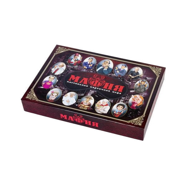 Настольная игра "Мафия" с масками 02620 Десятое королевство