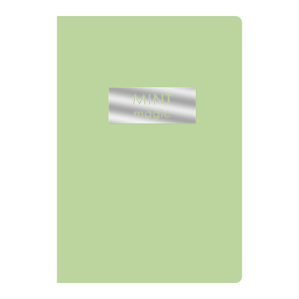 Блокнот А5- 48л "Mint magic" клетка, скоба, мягк.обл., картон, мятный ТКФ489251 Listoff