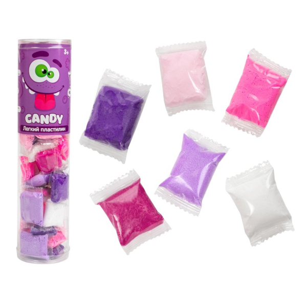 Легкий пластилин Crazy Clay "Candy max" 6цв C202Y