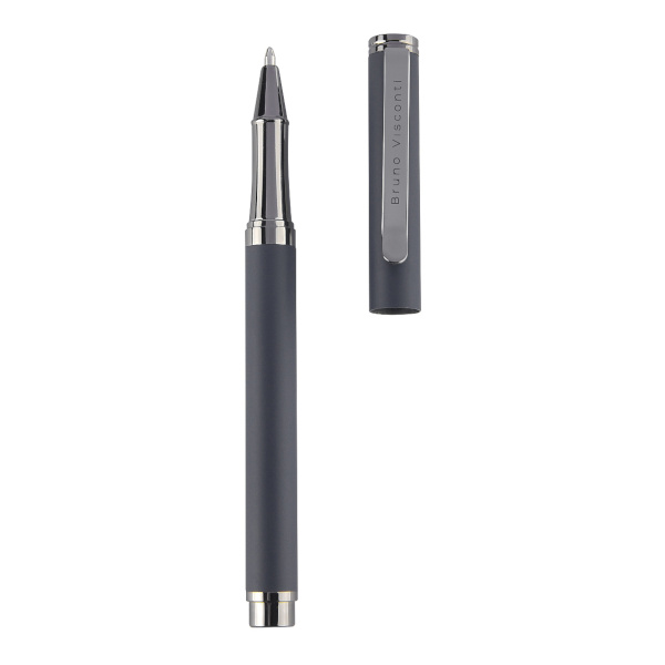 Ручка шар. 1,0мм, синий, серый корп. "Venezia Pragmatico" 20-0384/03 Bruno Visconti