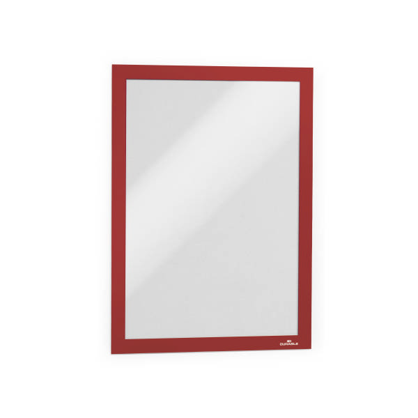 Магнитная рамка А4 Durable настенная прямоугольная красная Duraframe 4882-03 (1шт)