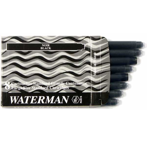 Чернильный патрон Waterman "Long" черный WAT-S0110850 (8шт)
