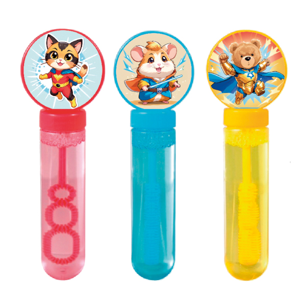 Мыльные пузыри "Зверята-супергерои" 30мл, ассорти 1003180 Феникс Toys