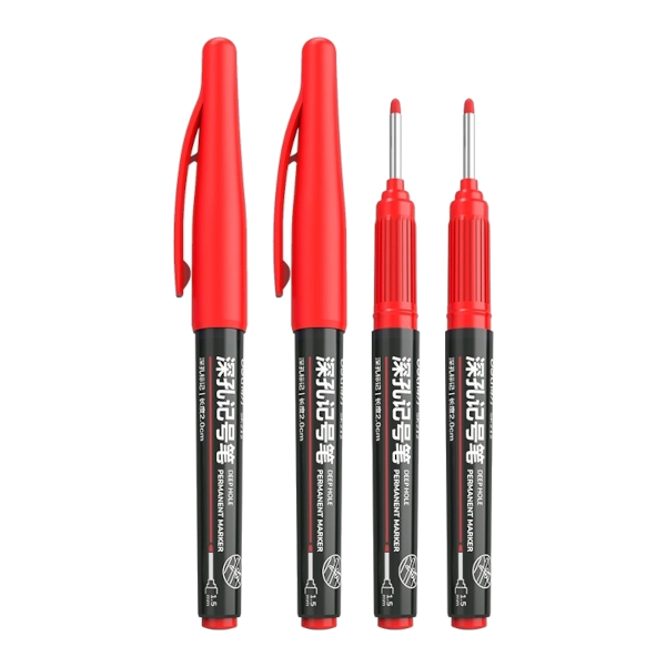 Маркер промышл. 2,8мм, удл.пиш.нак., красный, пласт. корп. SK212 RED Deli