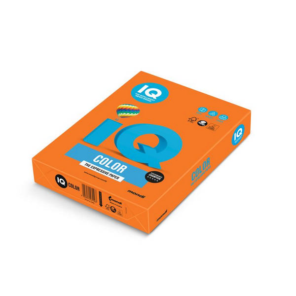 Бумага А4 80г/500л оранжевый OR43 IQ Color intensive
