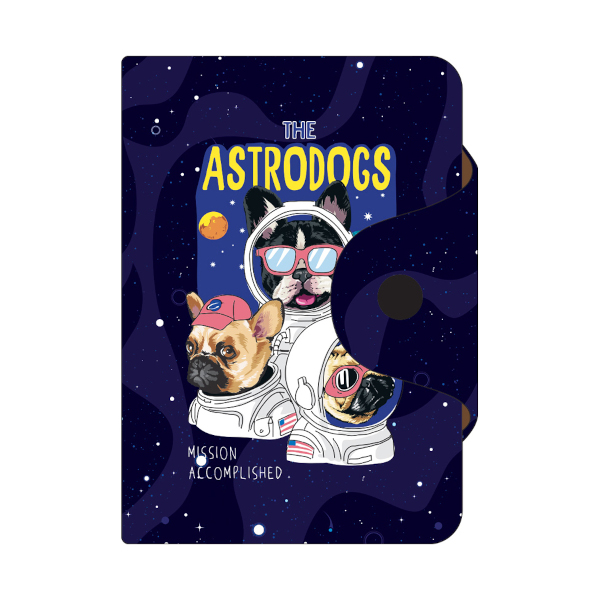 Визитница на  20 карточек, 10 карманов OfficeSpace "Astrodogs" ПВХ 319944