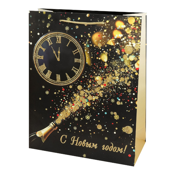 Пакет бумажный 40*31*12см "Куранты" ППК-2365 Dream cards