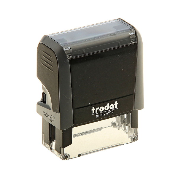 Штамп 4-стр. самонаборный 47 * 18мм Trodat 4912 серый 1 касса букв 6005