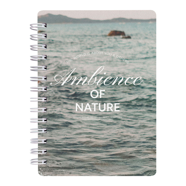 Блокнот А6- 80л "Ambience. Море" клетка, гребень, мягк.обл., картон, рисунок N5469 Be Smart