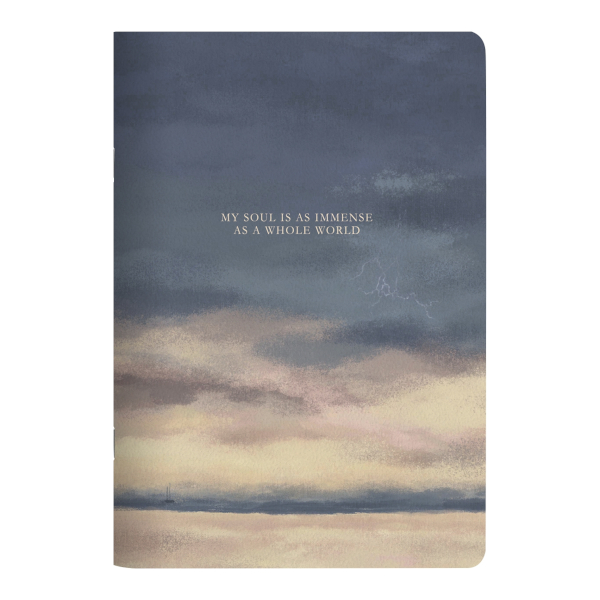 Тетрадь 48л А5 клетка "View. Небо" картон, рисунок N5297 Be Smart