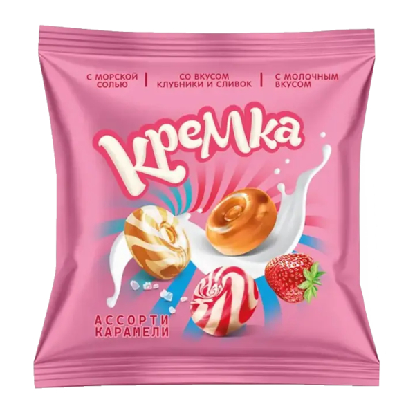 Карамель "Кремка" ассорти 500гр ННК514 КДВ